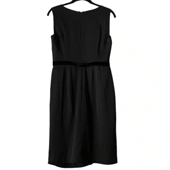 ELIE TAHARI Mally Black Silk Blend Sleeveless Dress sz S Style ER1RM600 Short - Picture 3 of 13